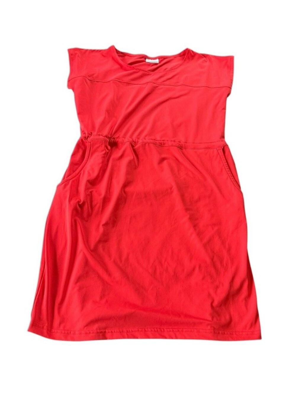 Columbia Sportswear Red Tshirt Dress Sz S Tennisprep Preppy Gorpcore Sporty